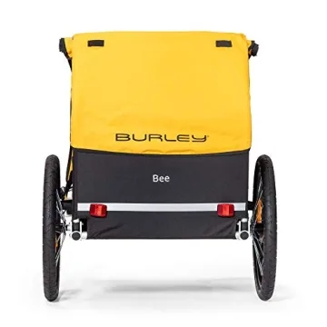 BURLEY Bee 2-Seat Kids Bike Trailer Lightweight Durable Yellow