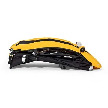 BURLEY Bee 2-Seat Kids Bike Trailer Lightweight Durable Yellow