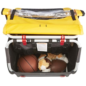 BURLEY Bee 2-Seat Kids Bike Trailer Lightweight Durable Yellow