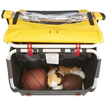 BURLEY Bee 2-Seat Kids Bike Trailer Lightweight Durable Yellow