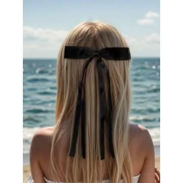 Stylish Bowknot Ribbon Hair Clips - Set of 4 - Chic Accessories