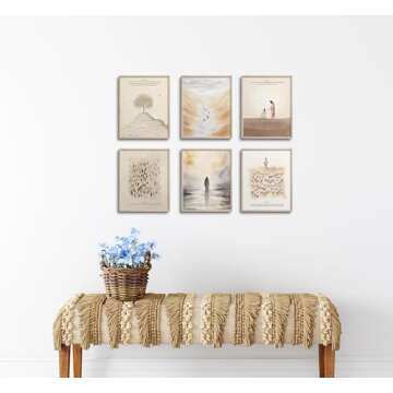Beautiful TwoDays Christian Wall Art Set for Home Decor