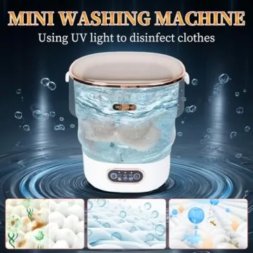 Mini Portable Washing Machine, 16L Foldable Small Washing Machine for Easy Laundry at Home or Travel