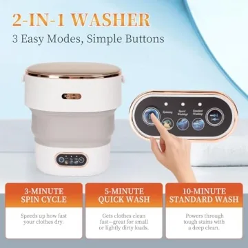 Portable 16L Washing Machine with 3 Cleaning Modes