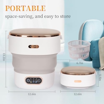 Portable 16L Washing Machine with 3 Cleaning Modes