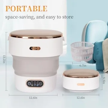 Portable 16L Washing Machine with 3 Cleaning Modes