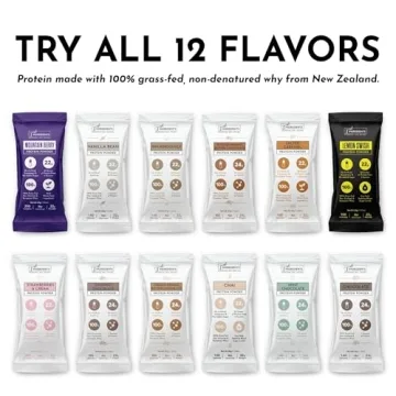 JUST Ingredients Variety Pack Protein Powder for Smoothies