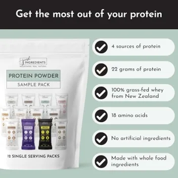 JUST Ingredients Variety Pack Protein Powder for Smoothies