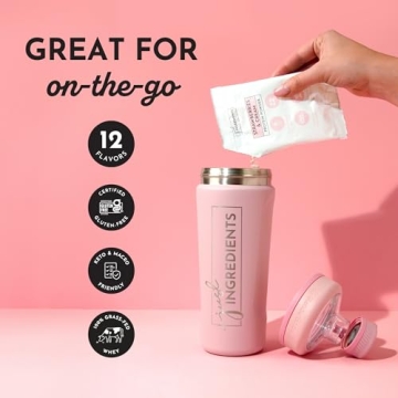 JUST Ingredients Variety Pack Protein Powder for Smoothies