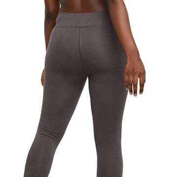 Hanes Women's Stretch Jersey Capri, Charcoal Heather, Medium