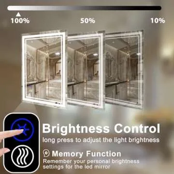 SaniteModar 32x24 in LED Bathroom Mirror with Lights