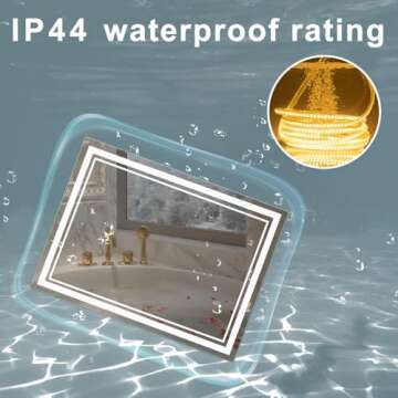 SaniteModar 32x24 in LED Bathroom Mirror with Lights