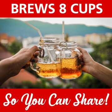 Brentwood KT-2150BL Iced Tea and Coffee Maker with 64 Ounce Pitcher, Blue