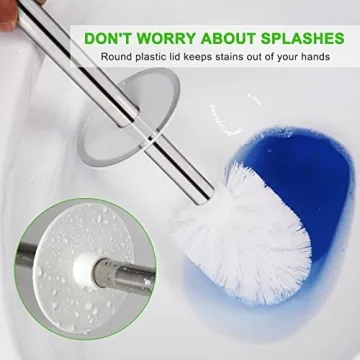 Compact Toilet Brush and Holder Set for Easy Cleaning