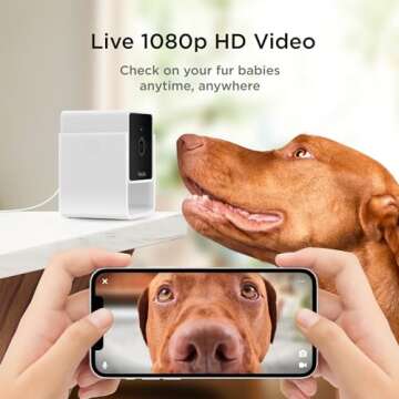Petcube Cam The Pack of 3 | Indoor Wi-Fi Pet Security Camera with Phone App, 2-Way Audio and Video, ...