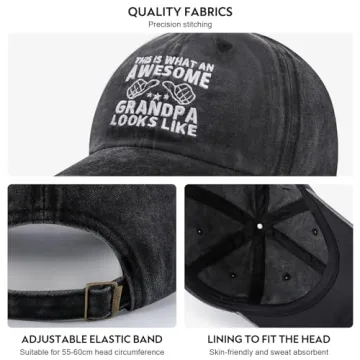 Funny Grandpa Gifts - Embroidered Adjustable Cap