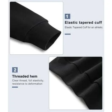 THE GYM PEOPLE Women's Basic Pullover Hoodie Loose fit Ultra Soft Fleece hooded Sweatshirt With Pockets (fleece lined-Black, Medium)