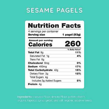 Bedrock Bakers Pagels Sesame 2 Pack Gluten-Free Deliciousness
