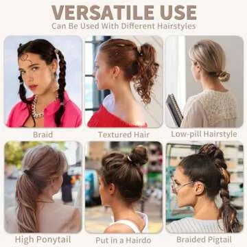 Mia Klein Hair Ties Black 100Count Extra Thick 5CM, Bulk Elastic Hair Bands for Thick Heavy Hair, Seamless Hair Accessories for Women, Girls, Ponytail Holder (Neutral Color)