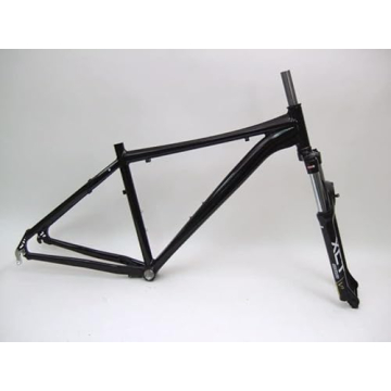 Gravity Unbranded Mountain Bike Frame Set and Suntour XCT Fork for 26 inch Wheels