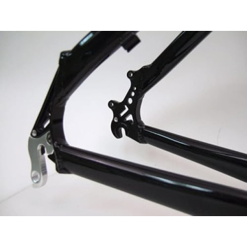 Gravity Mountain Bike Frame Set with Suntour XCT Fork Black