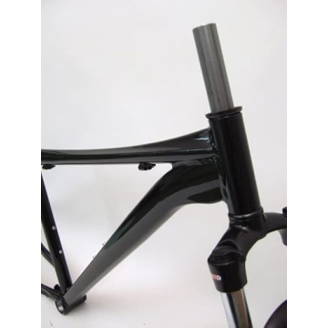 Gravity Mountain Bike Frame Set with Suntour XCT Fork Black