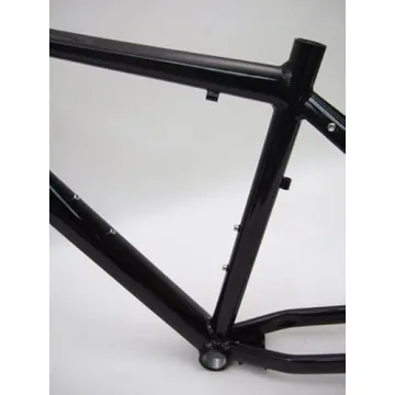 Gravity Mountain Bike Frame Set with Suntour XCT Fork Black
