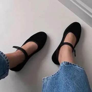 VorisVina Velvet Ballet Flats - Stylish & Comfortable Shoes for Women