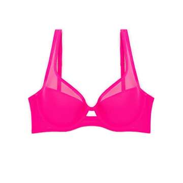 Smart & Sexy Women's Plunge Bra | Elegant Electric Pink