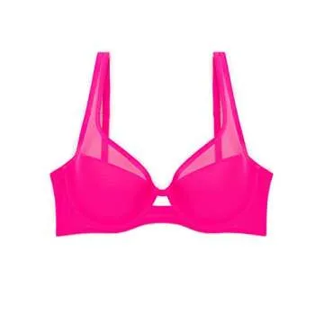 Smart & Sexy Women's Plunge Bra | Elegant Electric Pink