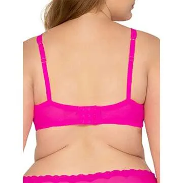 Smart & Sexy Women's Plunge Bra | Elegant Electric Pink
