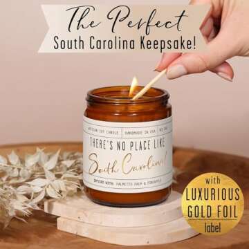 South Carolina Candle - Palmetto Palm & Pineapple Scent