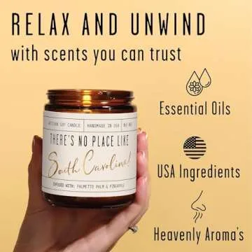 South Carolina Candle - Palmetto Palm & Pineapple Scent