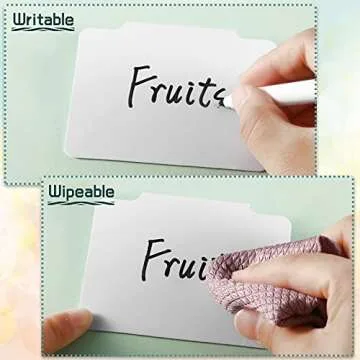 Elegant 18 Pcs White Basket Labels for Home Organization