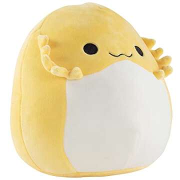 Squishmallows Original 8-Inch Bertwin The Yellow Bearded Dragon Plush - Cuddle Buddy for Kids