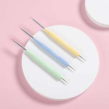 TEOYALL Nail Art Brushes for Perfect Nail Designs and Art