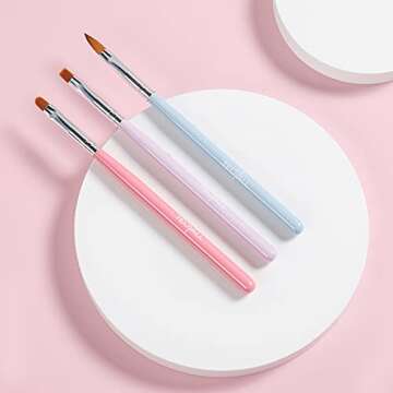 TEOYALL Nail Art Brushes for Perfect Nail Designs and Art
