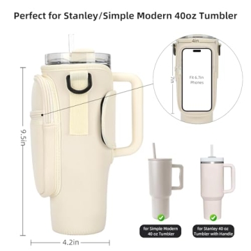 GOEWY Water Bottle Carrier for Stanley 40oz Tumbler