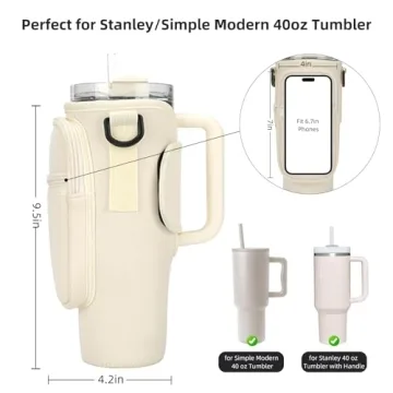GOEWY Water Bottle Carrier for Stanley 40oz Tumbler