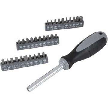 Amazon Basics 65 Piece Repair Tool Kit with Bag