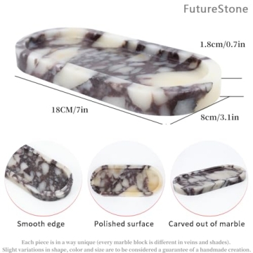 FutureStone Natural Marble Tray Elegant Home Organizer
