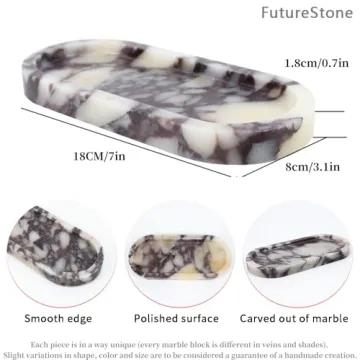 FutureStone Natural Marble Tray Elegant Home Organizer