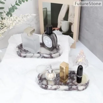 FutureStone Natural Marble Tray Elegant Home Organizer