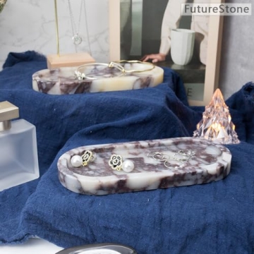 FutureStone Natural Marble Tray Elegant Home Organizer