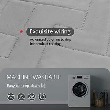 fuguitex Waterproof Dog Bed Cover Couch Cover for Pet Anti-Slip Cat Mat Pet Pad Blanket for Sofa Chair Recliner Bed Furniture Protrctor