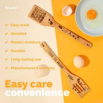 Unique Wooden Cooking Spoons for Mother's Day Gifts