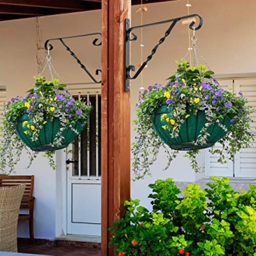 AMAGABELI 12 Inch Hanging Brackets for Outdoor Decor