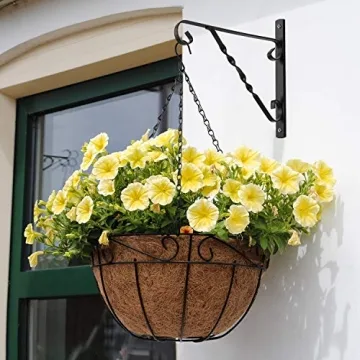 AMAGABELI 12 Inch Hanging Brackets for Outdoor Decor