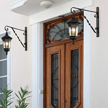 AMAGABELI 12 Inch Hanging Brackets for Outdoor Decor