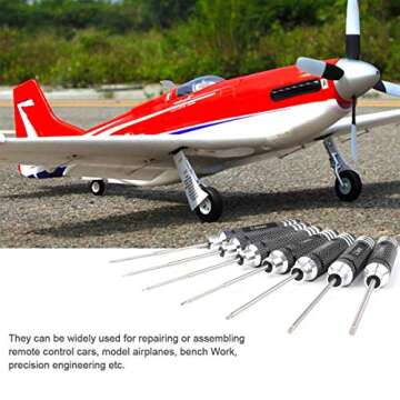 RC Hex Driver Set - 7pcs Hex Allen Screwdriver Kit 0.9mm 1.27mm 1.3mm 1.5mm 2.0mm 2.5mm 3.0mm Key Driver Repair Tools for Rc Car Traxxas Helicopter